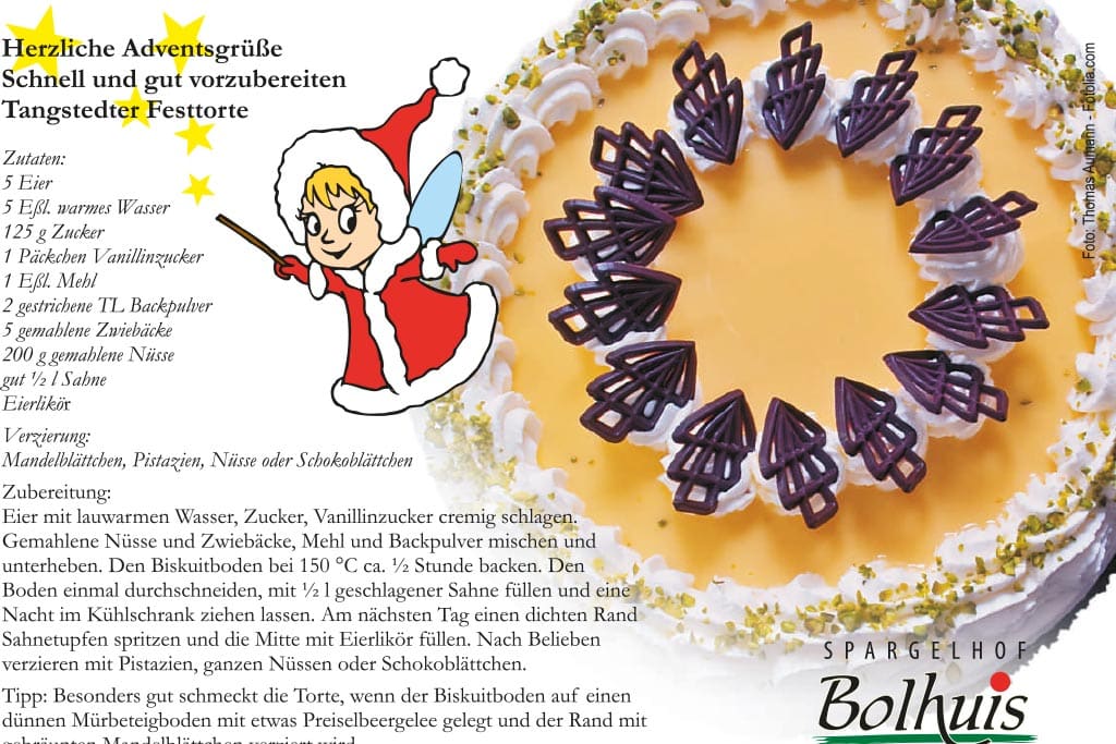 Rezept für Tangstedter Festtorte von Spargelhof Bolhuis